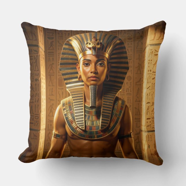 Wadjet – Ägyptische Schlangengöttin´1 Throw Pillow (Front)