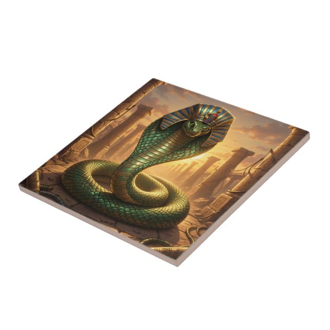 Wadjet – Ägyptische Schlangengöttin´6 Ceramic Tile (Side)