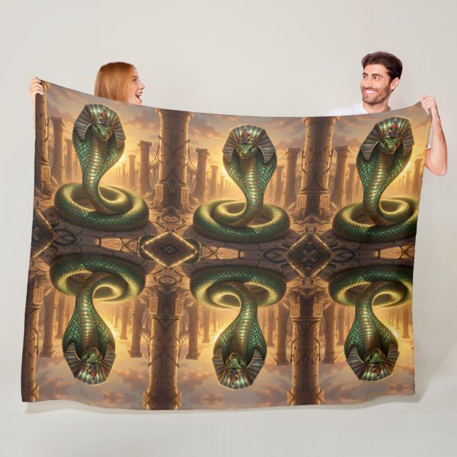 Wadjet – Ägyptische Schlangengöttin´6 Fleece Blanket (In Situ)