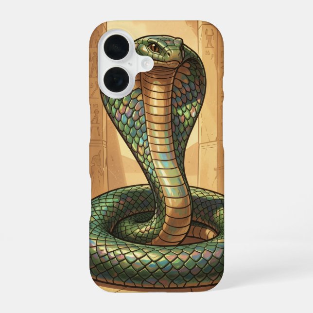 Wadjet – Ägyptische Schlangengöttin iPhone Case (Back)