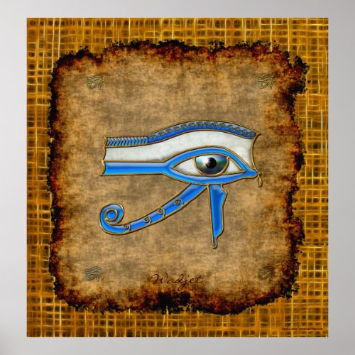 Wadjet Ancient Egyptian Eye of Prophecy Art Poster