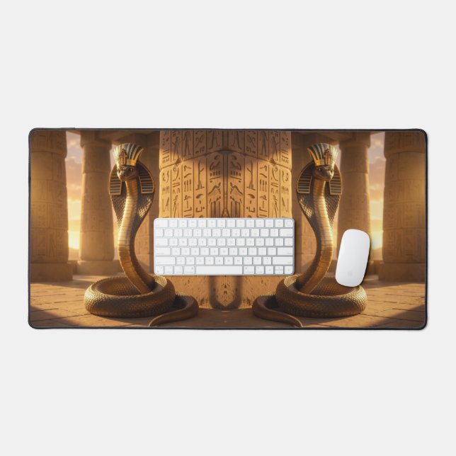 Wadjet – Egyptian Cobra Goddess´6 Desk Mat (Keyboard & Mouse)