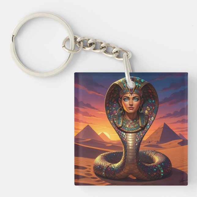 Wadjet – Egyptian Cobra Goddess´7 Keychain (Front)