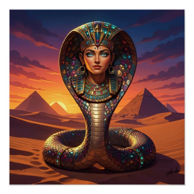 Wadjet – Egyptian Cobra Goddess´7 Poster (Front)