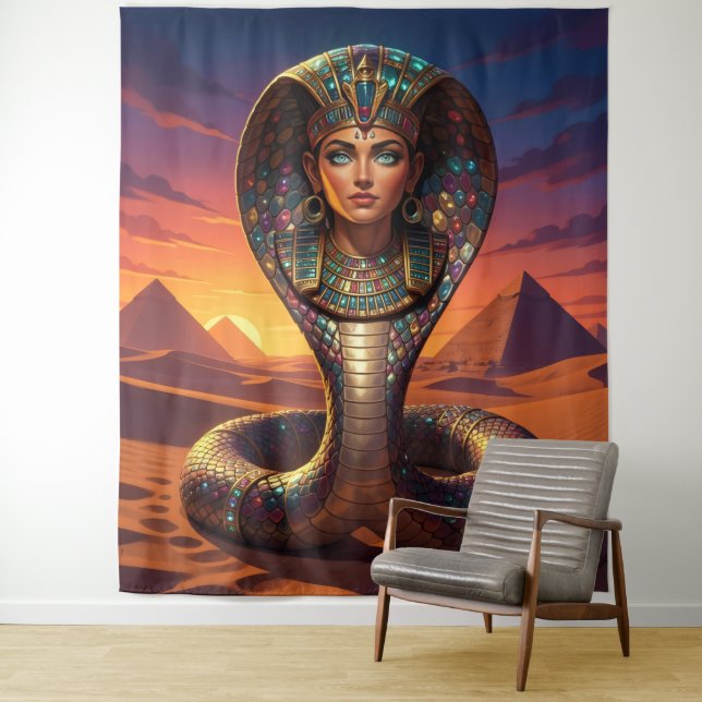 Wadjet – Egyptian Cobra Goddess´7 Tapestry (In Situ)