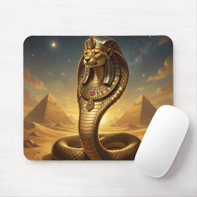 Wadjet – Egyptian Cobra Goddess Mouse Pad (With Mouse)