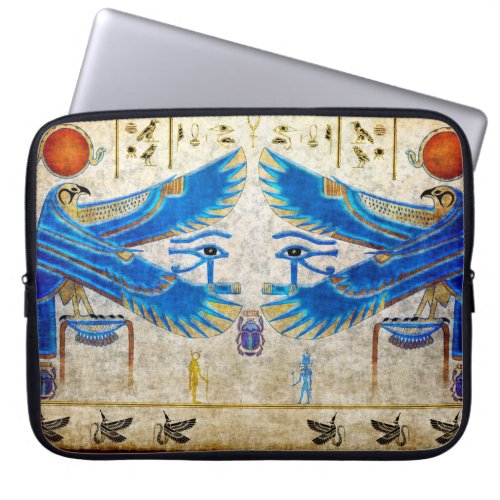 Wadjet Egyptian Eye of Horus IV Art Laptop Sleeve