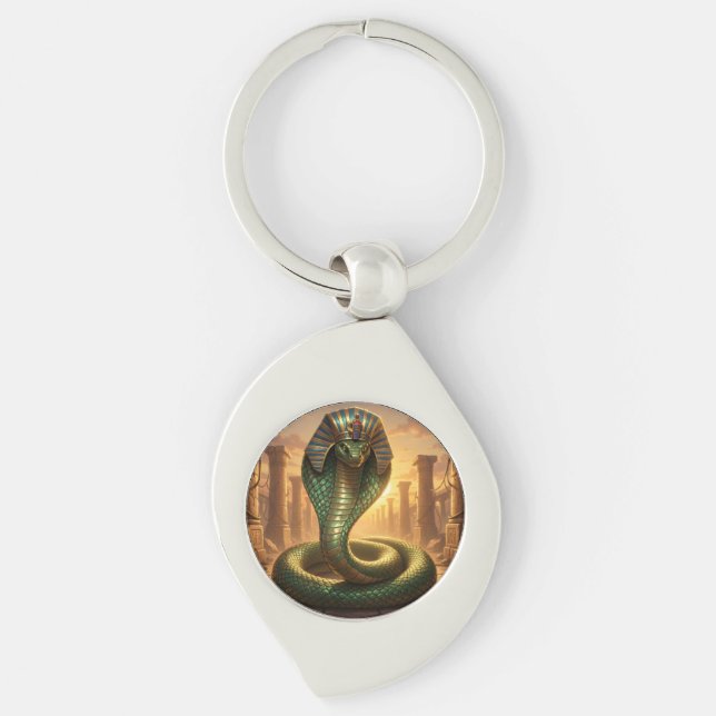 Wadjet – Egyptian Snake Goddess´6 Keychain (Front)