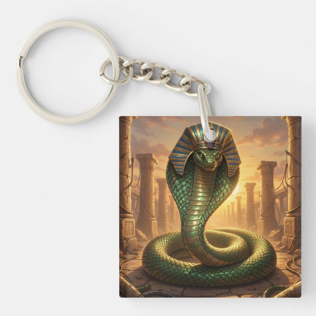 Wadjet – Egyptian Snake Goddess´6 Keychain (Front)