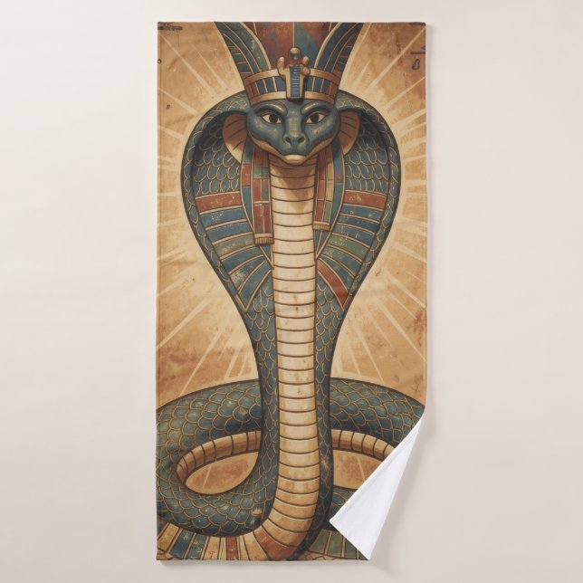 Wadjet - Egyptian Snake Goddess´7 Bath Towel Set (Bath Towel)