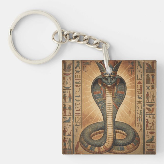 Wadjet – Egyptian Snake Goddess´7 Keychain (Front)