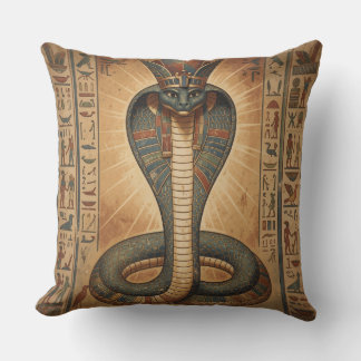 Wadjet - Egyptian Snake Goddess´7 Throw Pillow