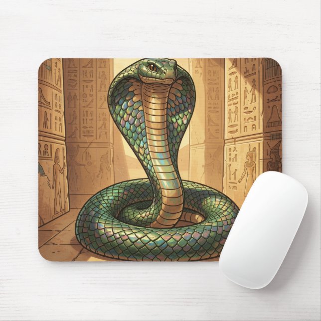 Wadjet - Egyptian Snake Goddess Mouse Pad (With Mouse)