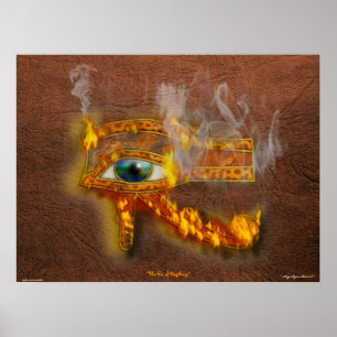 Wadjet Eye of Horus Acient Egyptian Art Print