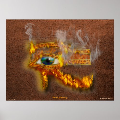 Wadjet Eye of Horus Acient Egyptian Art Print