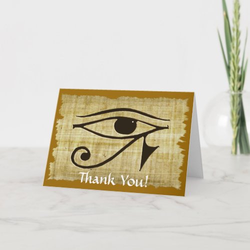 WADJET EYE OF HORUS on Papyrus Gift Series Thank You Card