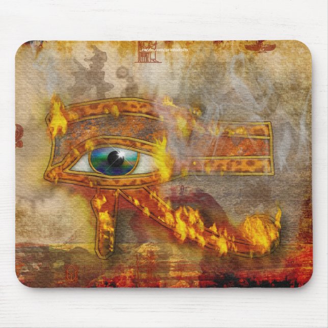 Wadjet, Eye of Horus Sacred Egyptian Art Mousepad (Front)