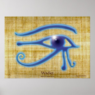 WADJET EYE Papyrus-effect Egyptian Art Print