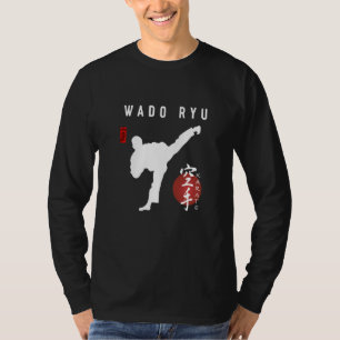 Wado Ryu Karate Instructor Japanese Kanji Calligra T-Shirt