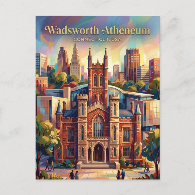 Wadsworth Atheneum Museum of Art Connecticut Postcard (Front)