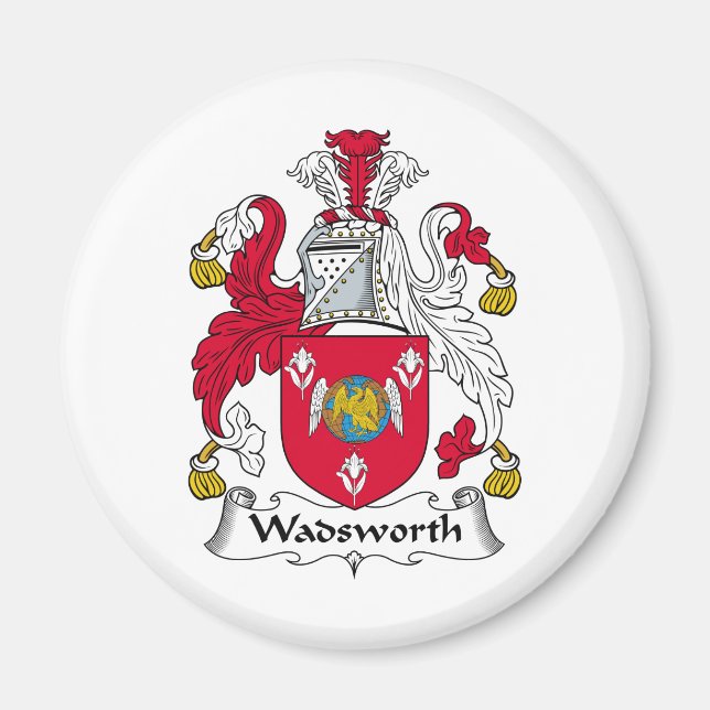Wadsworth Family Crest Magnet (Front)