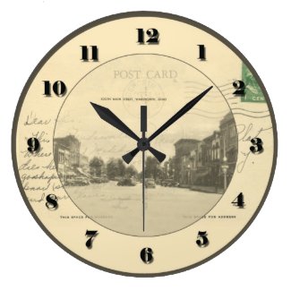 Wadsworth Ohio Post Card Clock - S Main Street