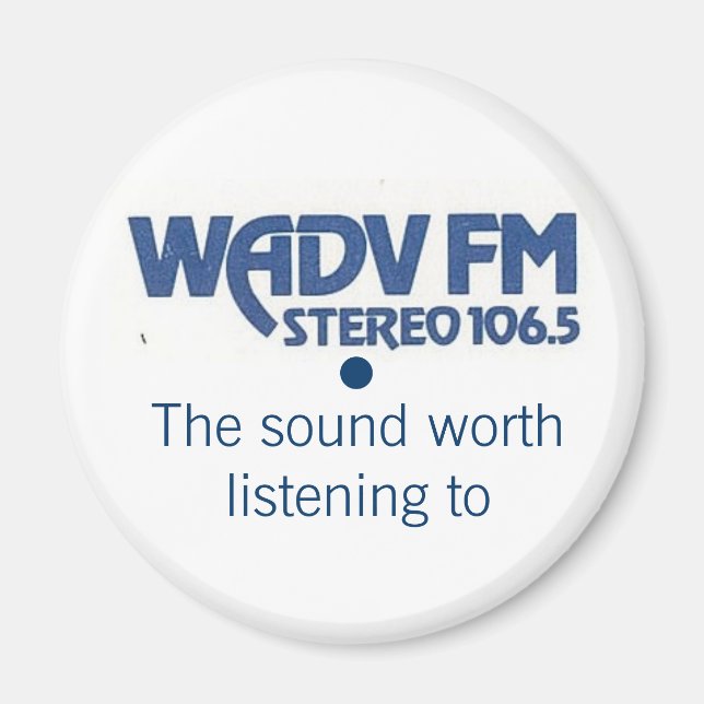 WADV 1970s logo Magnet (Front)