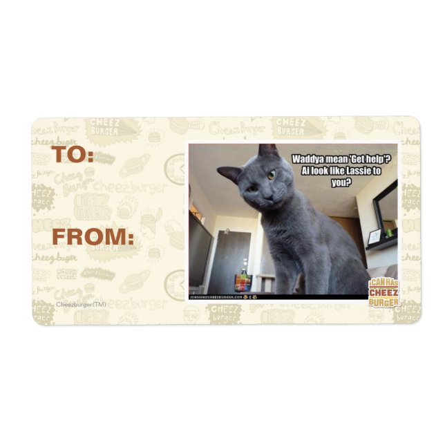 Wadya mean 'Get help'? Label (Front)