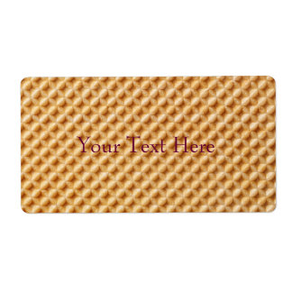 Wafer Texture Label