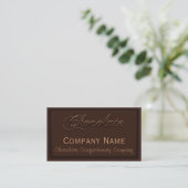 Wafer Thin Chocolate Confectionery Business Cards (Standing Front)