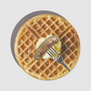 waffle and sausage magnet