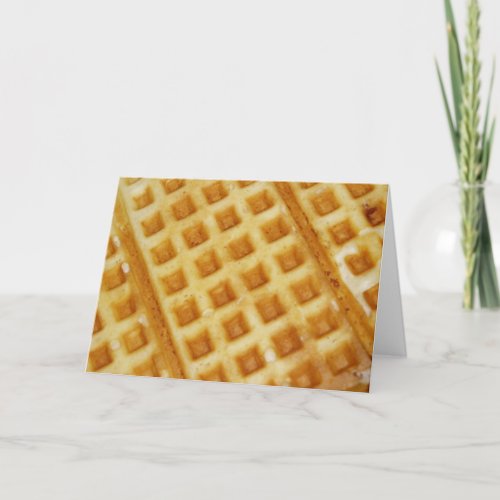 Waffle Birthday Card