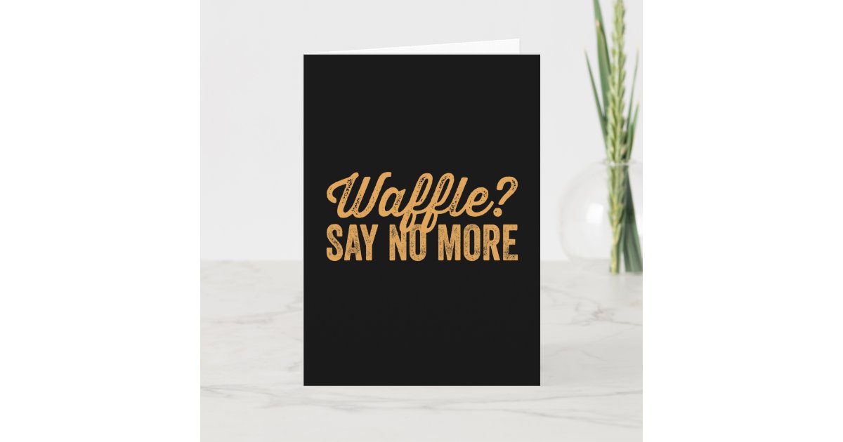 Waffle Card | Zazzle