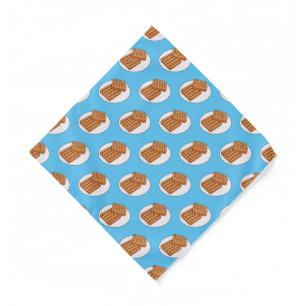 Waffle cartoon illustration bandana
