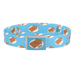Waffle cartoon illustration belt