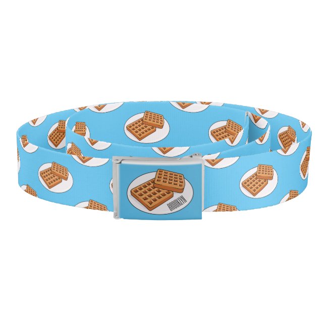 Waffle cartoon illustration  belt (Coil)