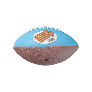 Waffle cartoon illustration football