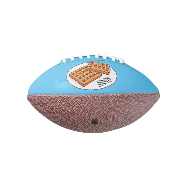 Waffle cartoon illustration  football (Rotated 270)