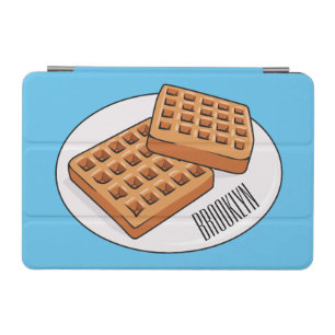 Waffle cartoon illustration  iPad mini cover