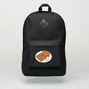 Waffle cartoon illustration port authority® backpack