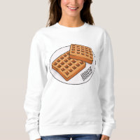 Waffle cartoon illustration