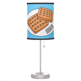 Waffle cartoon illustration table lamp