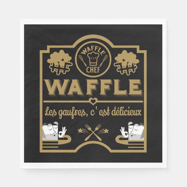 Waffle Chef Napkins (Front)