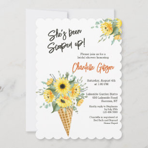 Waffle Cone Bouquet Invitation