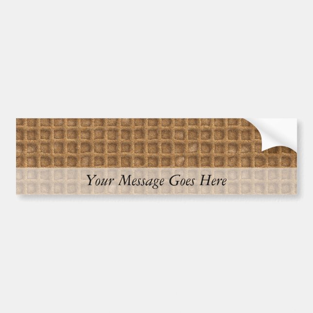 Waffle Cone Bumper Sticker (Front)