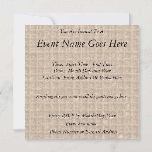 Waffle Cone Invitation