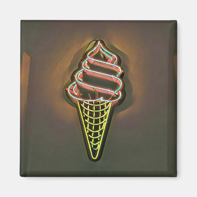Waffle cone magnet (Front)