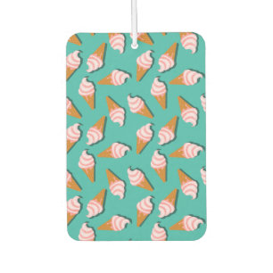 Waffle cones ice cream and frozen yogurt pattern air freshener