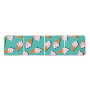 Waffle cones ice cream and frozen yogurt pattern beer pong table