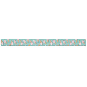 Waffle cones ice cream and frozen yogurt pattern elastic hair tie